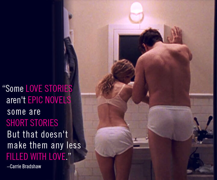 carrie bradshaw some love stories aren't epic novels