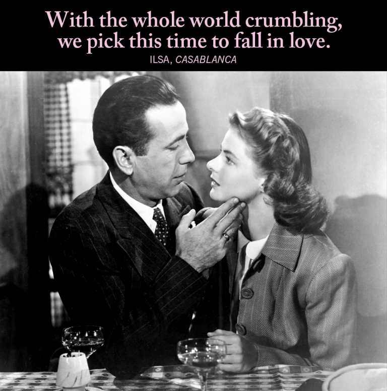 casablanca with the whole world crumblin
