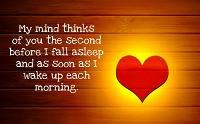 my mind thinks of you the second before i fall asleep