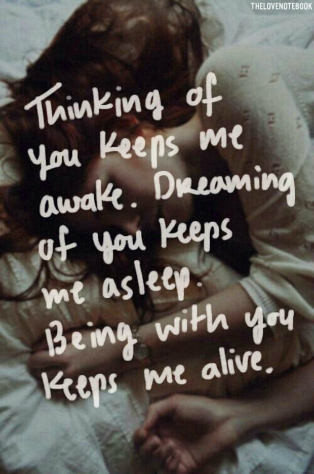 thinking of you keeps me awake