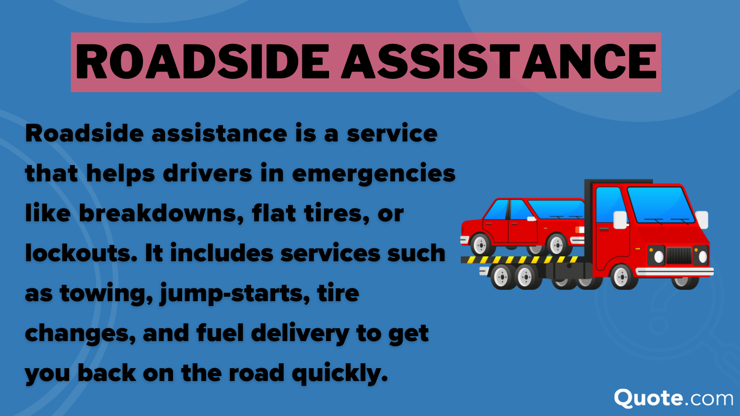 Roadside Assistance Definition Card: AAA Auto Insurance Review