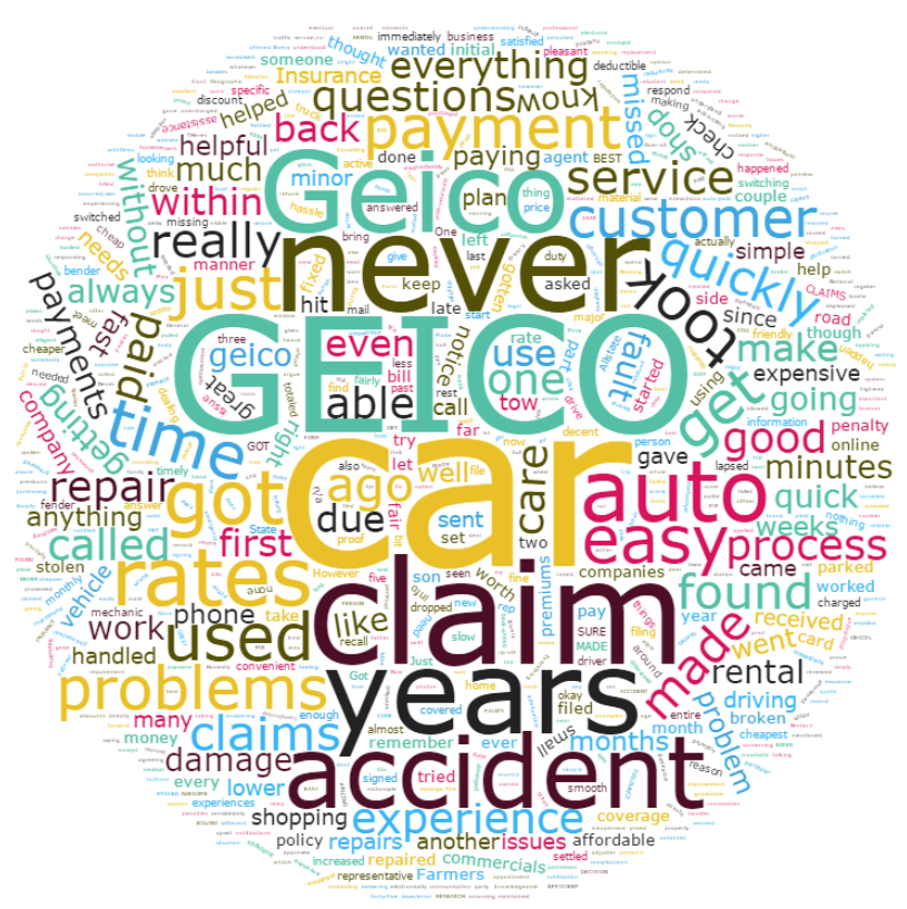 Geico wordcloud