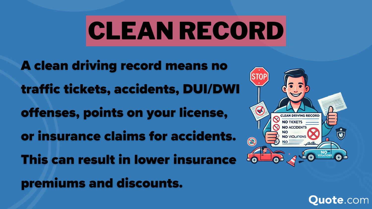 Allstate Auto Insurance Review: Clean Record Definition Card