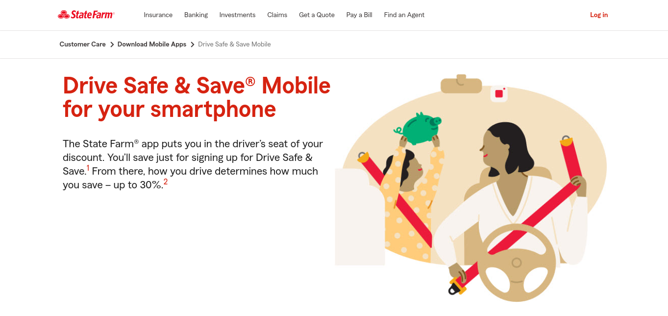 usage-based auto insurance: state farm drive safe & save