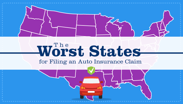 The Worst States for Filing an Auto Insurance Claim