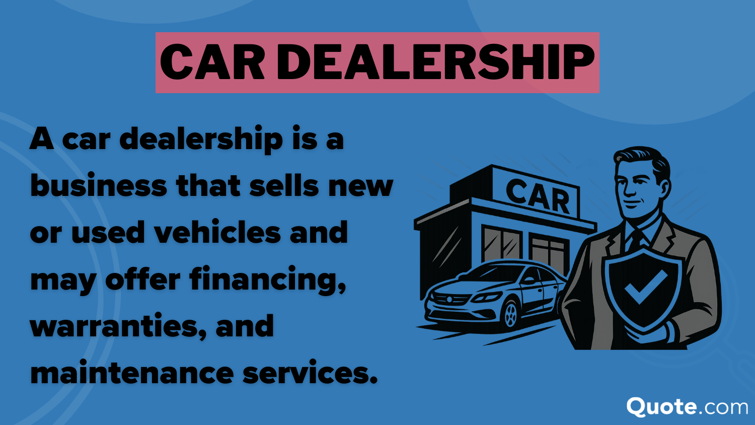 Car Dealership Definition Card: The Best Time to Buy a New Car
