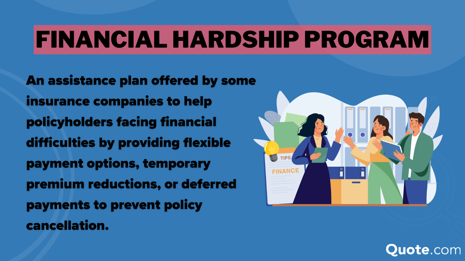 Financial Hardship Program Definition Card: What to Do If You Can't Afford Your Auto Insurance