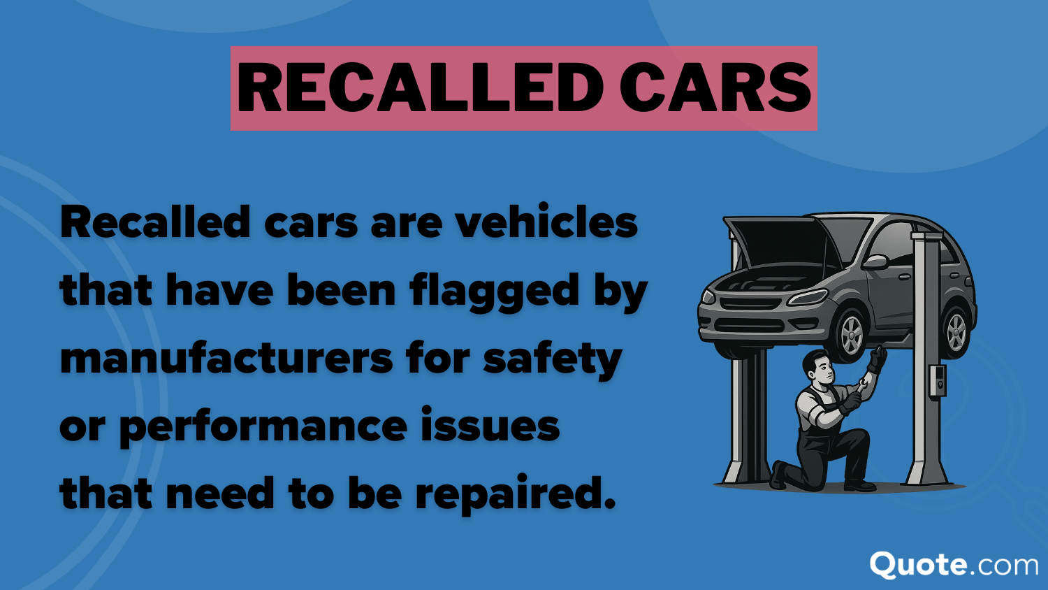 Recalled Cars Definition Card: The Best Time to Buy a New Car