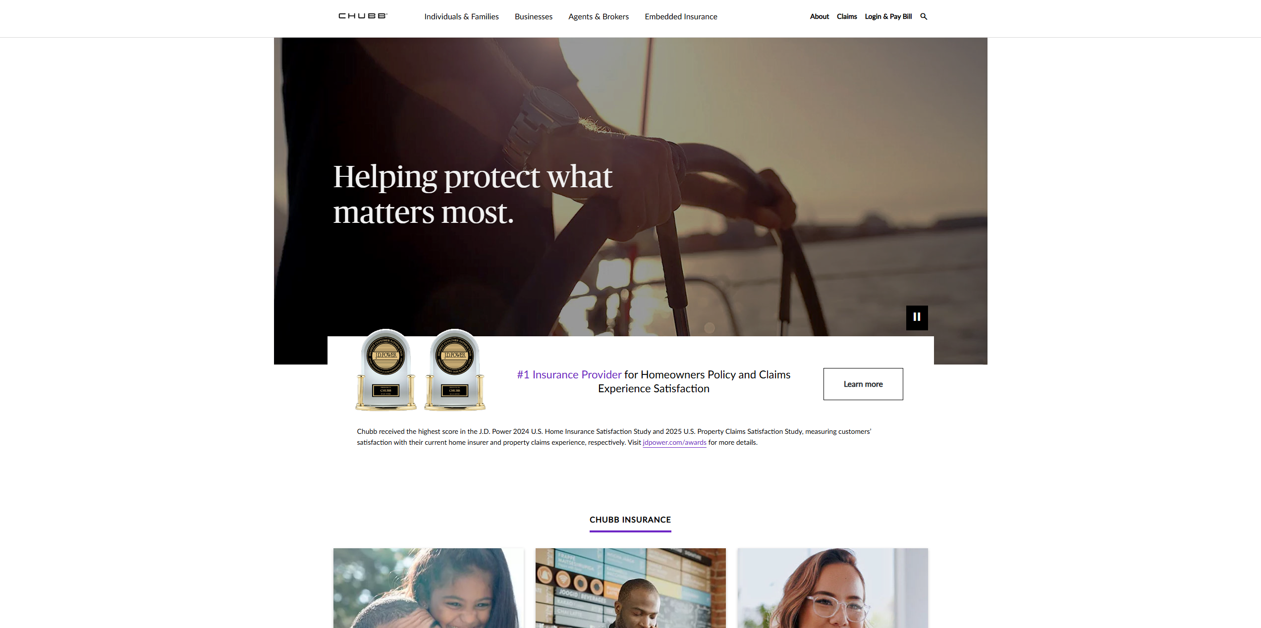 Chubb screenshot: Best Travel Insurance Companies