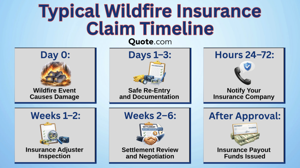 wildfire how long to file claim