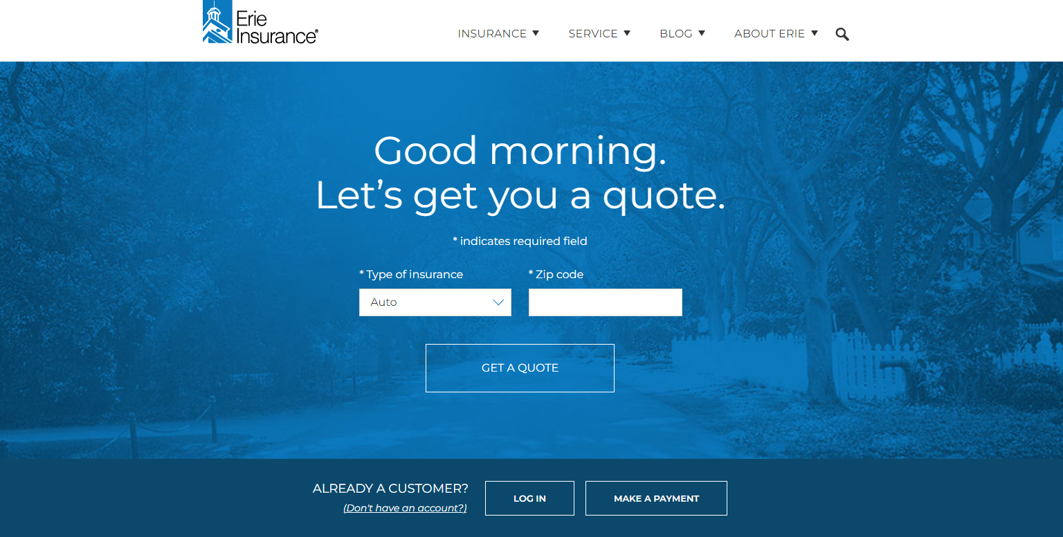 Erie Homepage: Erie auto insurance review 