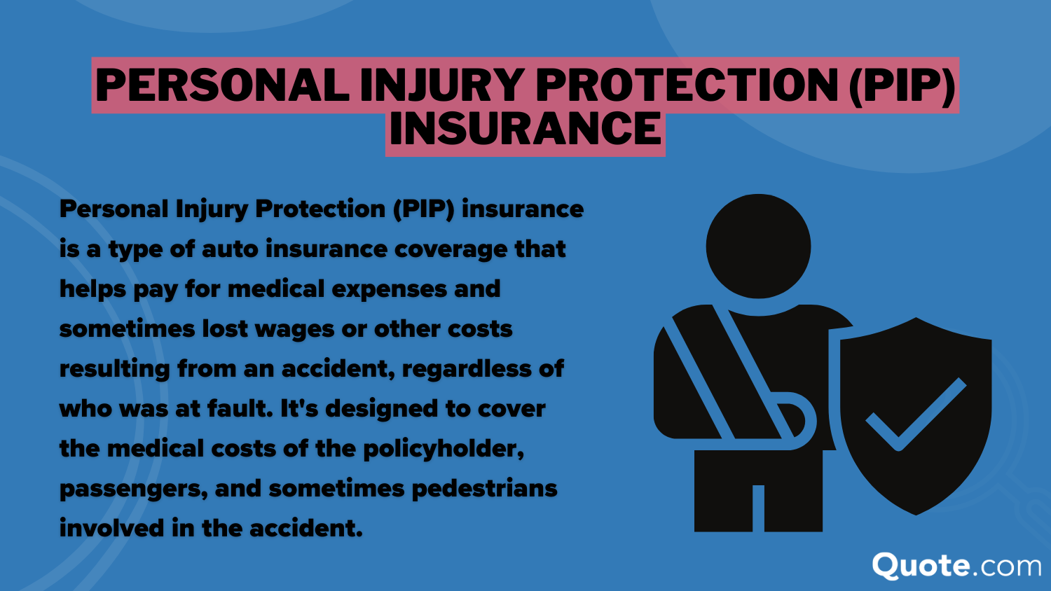 Personal Injury Protection (PIP) Insurance Definition Card: The General Auto Insurance Review