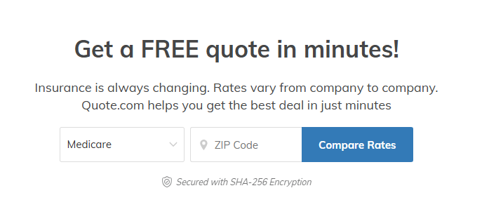 Quote.com screenshot: best insurance comparison sites