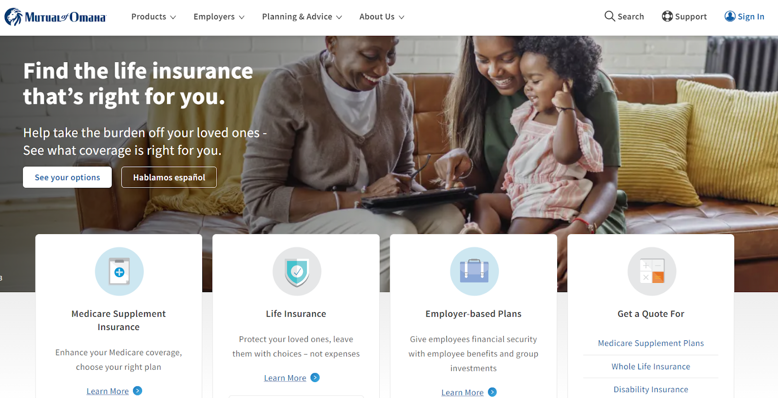 Mutual of Omaha Homepage: Mutual of Omaha Life Insurance Review