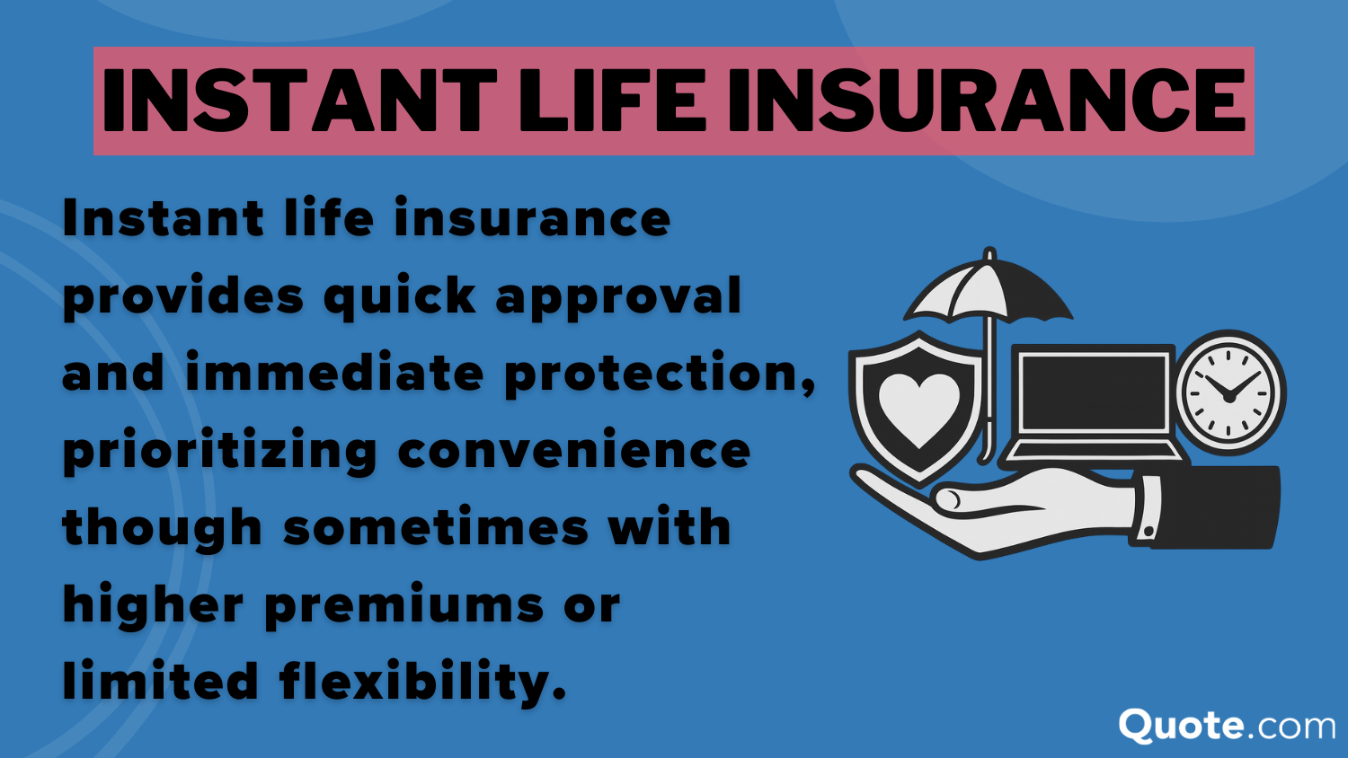 Instant Life Insurance Definition Card: Best Instant Life Insurance