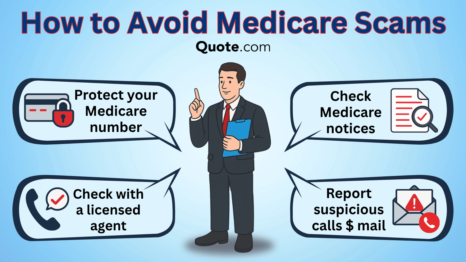 How to Avoid Medicare Scams Infographic: Medicare Scams to Avoid