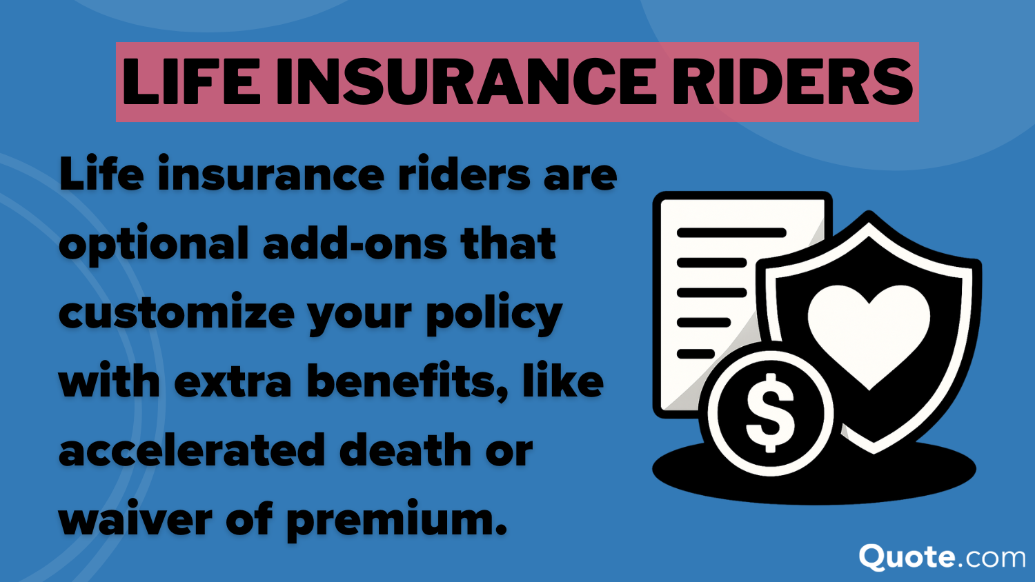Life Insurance Riders