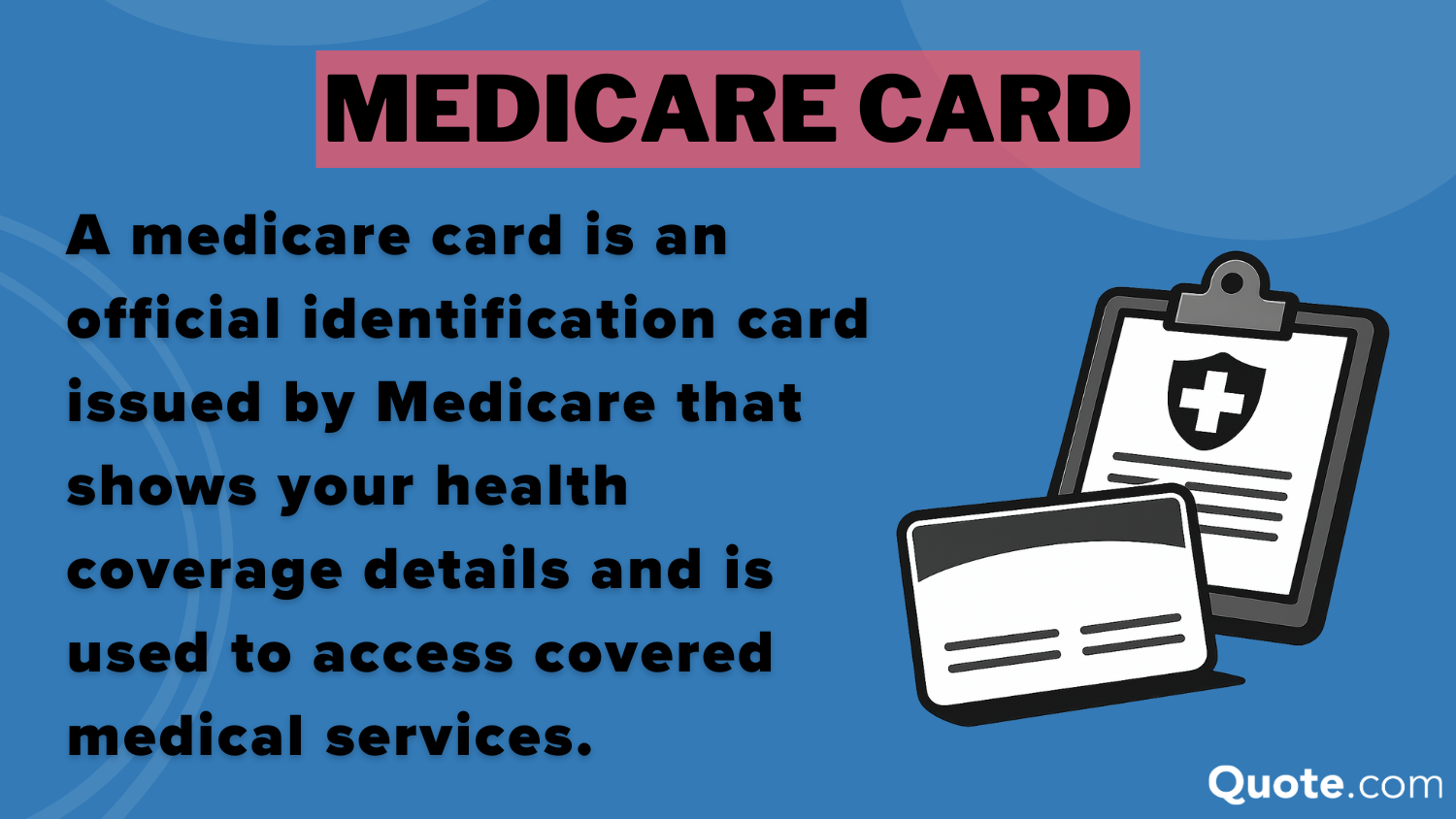 Medicare card definition card: Medicare cards Medicare card definition card: Medicare cards