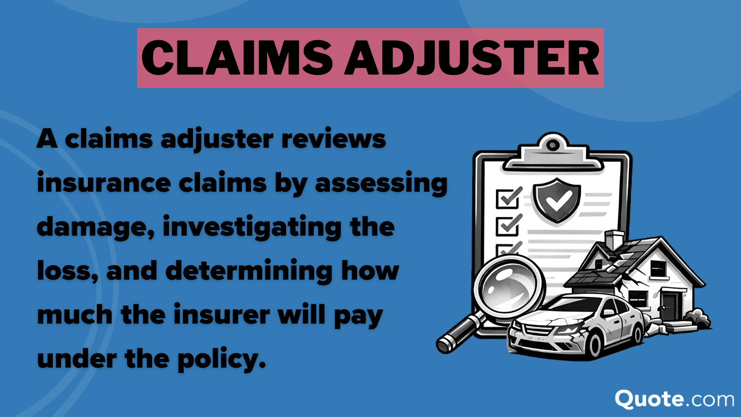 Best Travel Insurance Companies: Claims adjuster definition card Best Travel Insurance Companies: Claims adjuster definition card