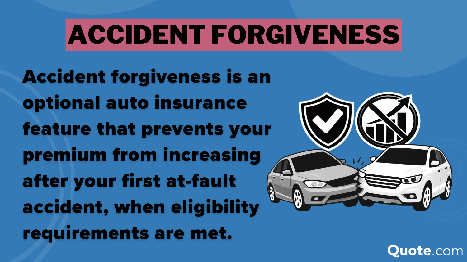 Accident forgiveness definition card Accident forgiveness definition card