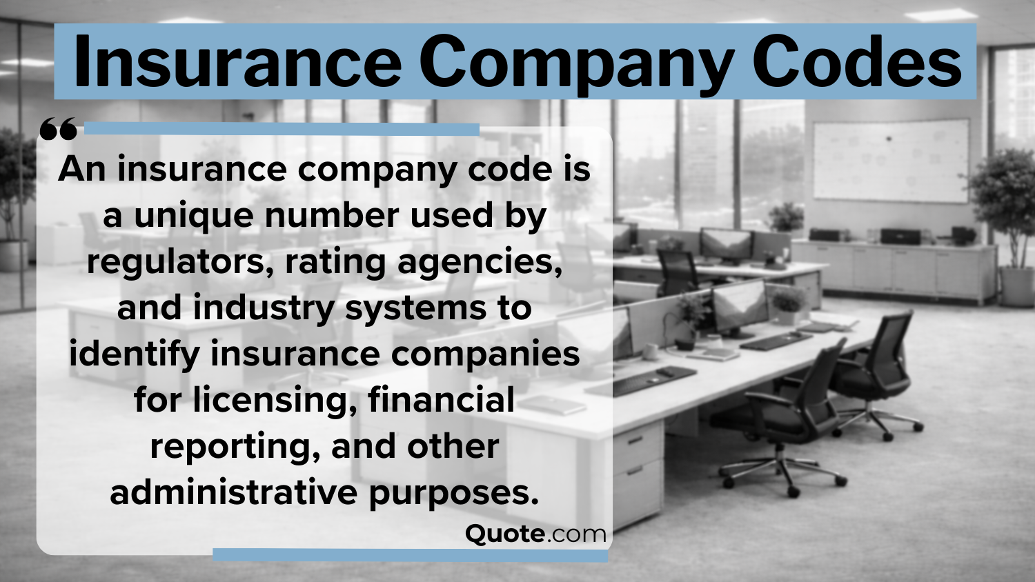 Insurance Company Codes