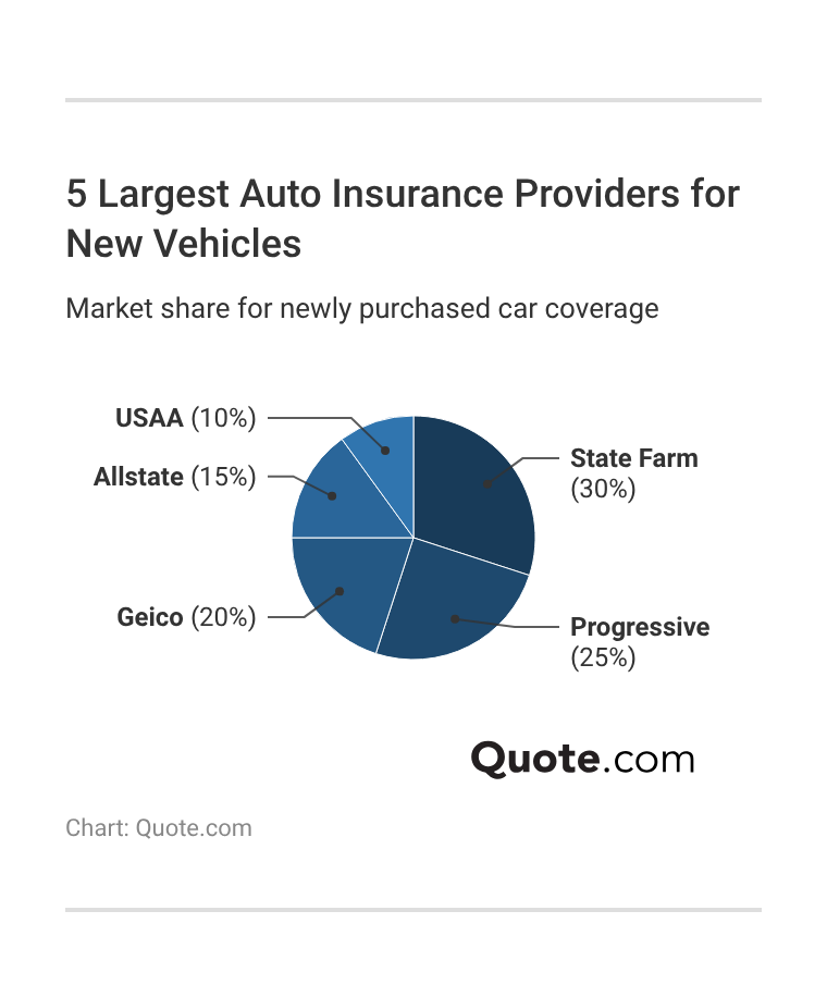 5 Largest Auto Insurance Providers for New Vehicles 5 Largest Auto Insurance Providers for New Vehicles