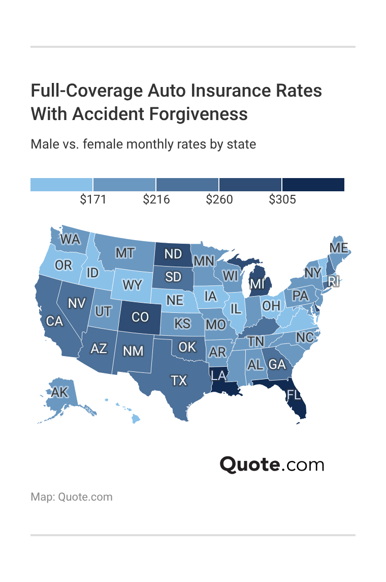 Full-Coverage Auto Insurance Rates With Accident Forgiveness Full-Coverage Auto Insurance Rates With Accident Forgiveness